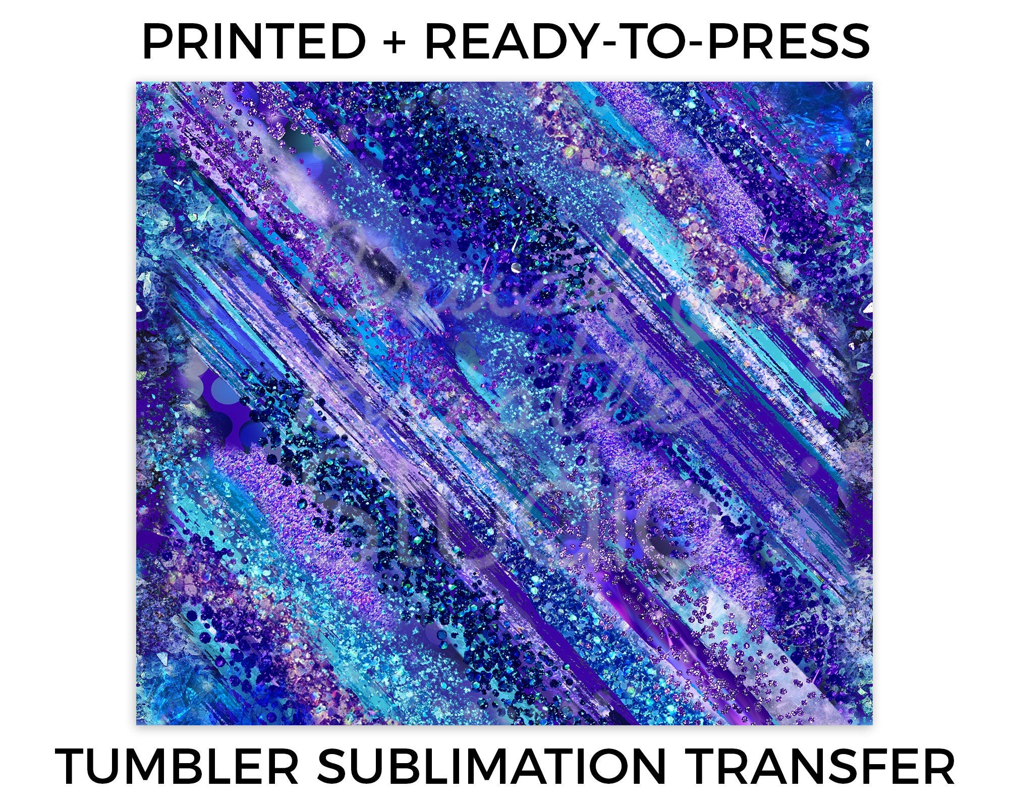 Purple Glitter Milky Way Tumbler